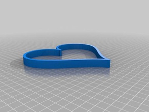 my customized heart cookie cutter other 3d print model - Mito3D