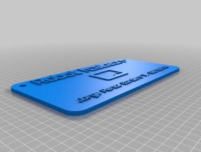 card2 işaretler logoları özelleştirilmiş 3d print model - Mito3D