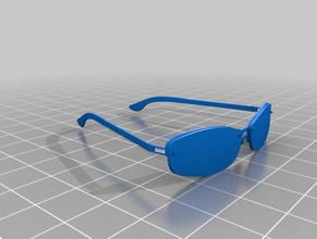 plain sunglasses 3d print model - Mito3D