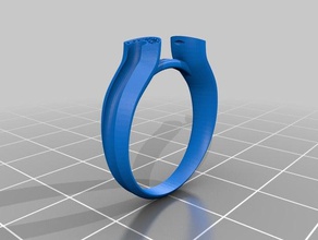 designer anel de diamante jóias 3d print model - Mito3D