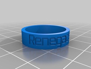 renegade 154 anel anéis personalizado 3d print model - Mito3D