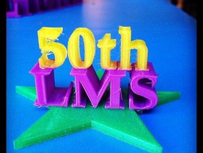 lms 50º aniversário bauble 3d impressão a decoração montessori 3d print model - Mito3D