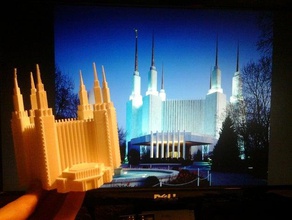 washington dc temple des bâtiments structures 3d print model - Mito3D