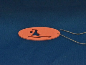 swimming keychain 3d printing robbinsvillehighschool 3d print model - Mito3D