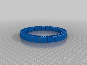 mon personnalisés double flexible nom de bracelet bracelets 3d print model - Mito3D