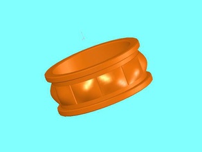 bulldog ring rings 3d print model - Mito3D