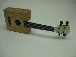 cigar-box-ukulele audio 3d print model - Mito3D