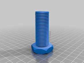 meine angepasste nut job Mutter Schraube Unterlegscheibe Gewindestange Fabrik diy 3d print model - Mito3D