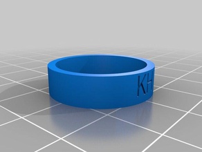 kh anel anéis personalizado 3d print model - Mito3D