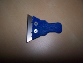 simple scraper hand tools razor 3d print model - Mito3D