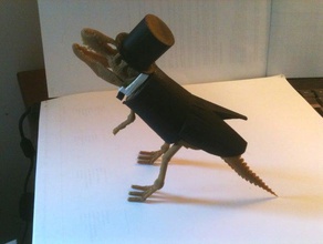 tenue de mariage rex interactifs art gâteau toppe liège dinosaure formel bal jouet tux 3d print model - Mito3D