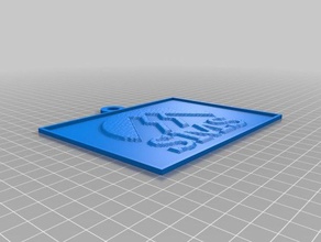 sms 2d a arte personalizado 3d print model - Mito3D
