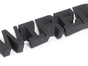 twisted wired signs logos 3d print model - Mito3D