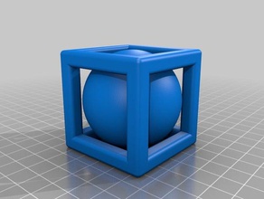 caged ball sculptures 3d print model - Mito3D