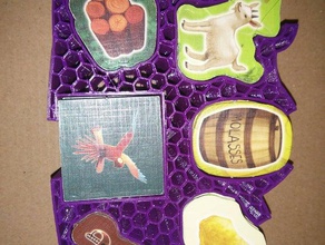 catan junior tile organizer toy game accessories box spiral vase 3d print model - Mito3D