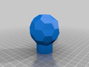 buckyball düğmeleri dokunun banyo 3d print model - Mito3D