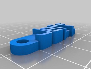 jeff Anahtarlık organizasyon özelleştirilmiş 3d print model - Mito3D