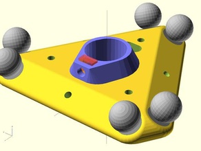 personnalisable delta de l'imprimante effecteur transport magnétique joints 3d pièces customizer aimants 3d print model - Mito3D