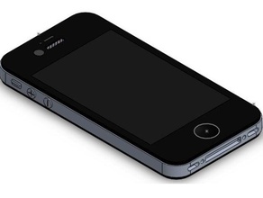 iphone4s model mobile exact 3d print model - Mito3D