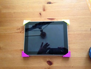 semplice ipad di montaggio a parete tablet 3d print model - Mito3D