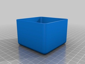 square tray 70x70x50 organization customized 3d print model - Mito3D