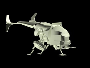 helicóptero futuro veículos 3d print model - Mito3D