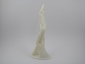 intrecciate 3 base ellittica sculture 3d print model - Mito3D