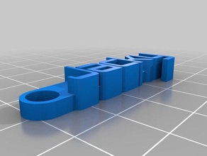 mi mensaje personalizado llavero jacky organización 3d print model - Mito3D