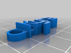 özel mesaj Anahtarlık kyra benim organizasyon 3d print model - Mito3D