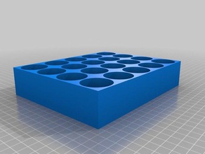 my customized vial rack tool holders boxes 3d print model - Mito3D