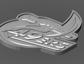 charlotte 49ers de logo des signes les logos niner ninerna uncc 3d print model - Mito3D