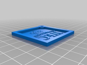 kon hfc keychain lithopane keychains customized 3d print model - Mito3D