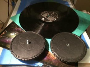 vinyl sticker cover music label 3d print model - Mito3D