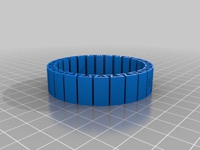 kennedy flexible name bracelet bracelets customized 3d print model - Mito3D