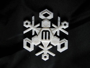 copo de nieve 3 arte 3d print model - Mito3D