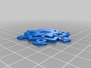 floco de neve 4 arte 3d print model - Mito3D
