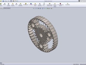 planetary gear system engineering 3d print model - Mito3D