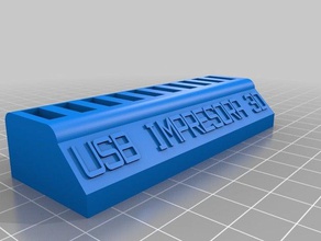 minha personalizado do usb stick titular 1 organização 3d print model - Mito3D