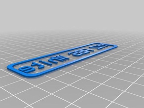 xyz beyaz etiket filaman işaretler logoları özelleştirilmiş 3d print model - Mito3D