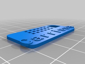 kurzer name, key-tag Schlüsselanhänger angepasst 3d print model - Mito3D