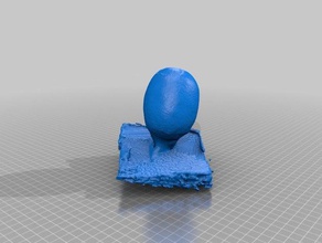 my scan 15 art character head human makerbotdigitizer sculpey sculpture 3d print model - Mito3D
