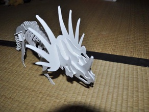 styracosaurus 3d puzzle dino bulmaca dinozor 3d print model - Mito3D
