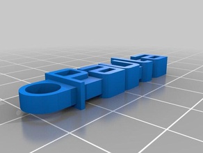 mi mensaje personalizado llavero de paula organización 3d print model - Mito3D