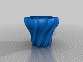 sottile 5mm parete del vaso sculture 3d print model - Mito3D
