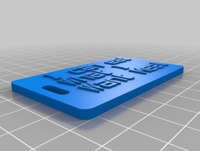 can eat want meal version luggage label organization customized 3d print model - Mito3D