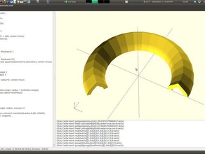 parcial girar extruir openscad otros 3d print model - Mito3D