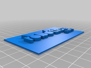 cartão office personalizado 3d print model - Mito3D
