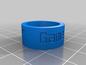 hrcgamers2014 rings customized 3d print model - Mito3D