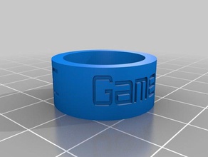 hrcgamers2014 rings customized 3d print model - Mito3D