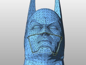 batman insanlar kafa 3d print model - Mito3D